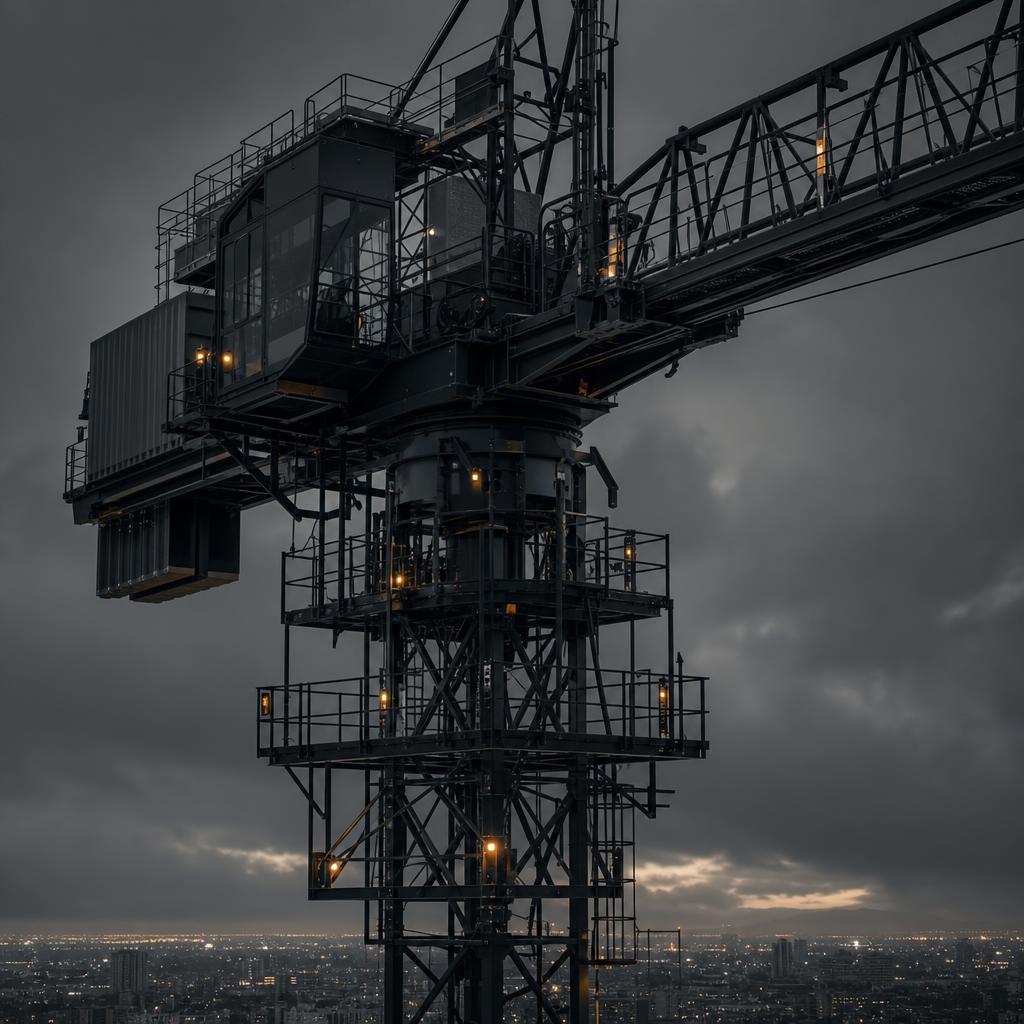 Tower crane at an Australian construction site — crane inspection services by Cranes Australia